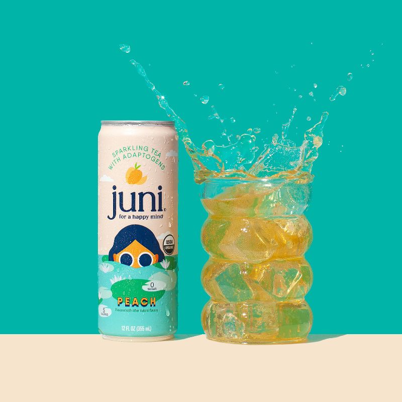 Juni Sparkling Adaptogenic Tea - Peach – Drink Juni