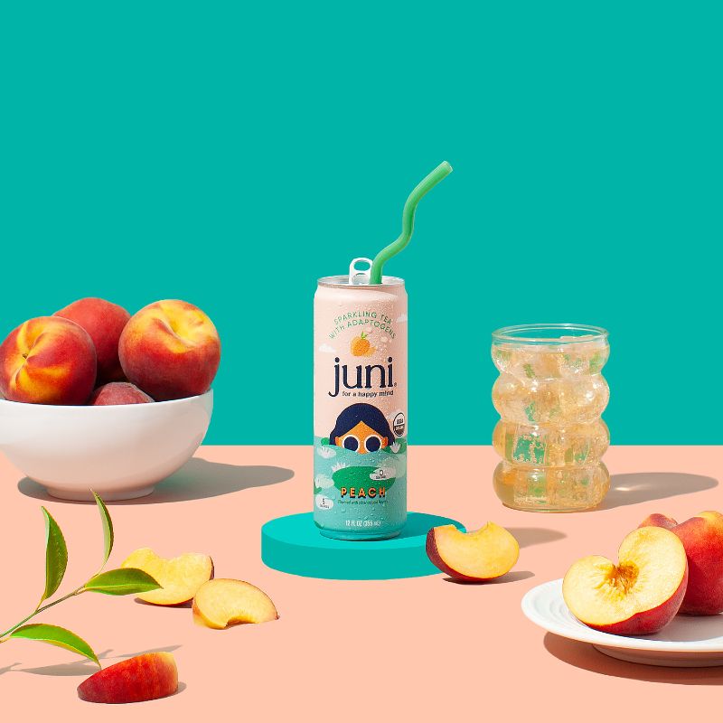 Juni Sparkling Adaptogenic Tea - Peach – Drink Juni