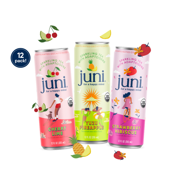 Juni Sparkling Adaptogen Drinks | Variety Pack | 12-Pack – Drink Juni