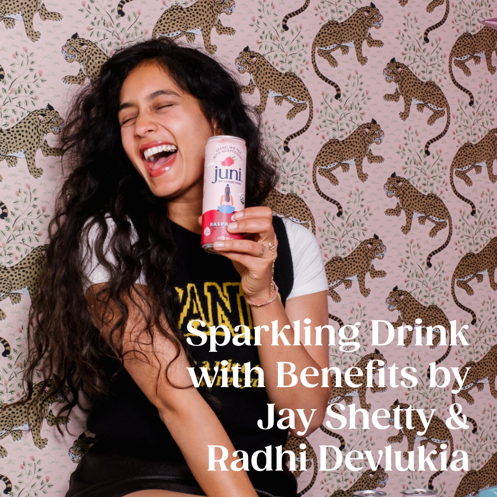 Juni Tea Raspberry Juni Sparkling Adaptogen Drinks | Ashwagandha, Lion's Mane, Green Tea ...